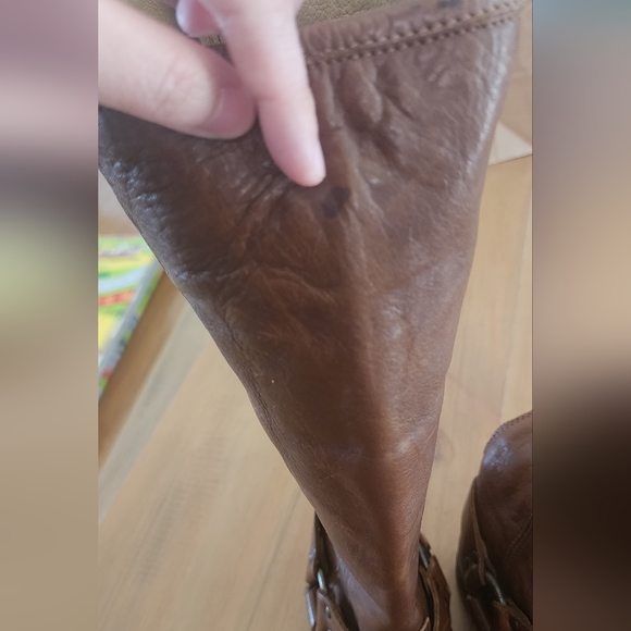 Frye Phillips Harness Tall Brown Boots - Picture 9 of 9